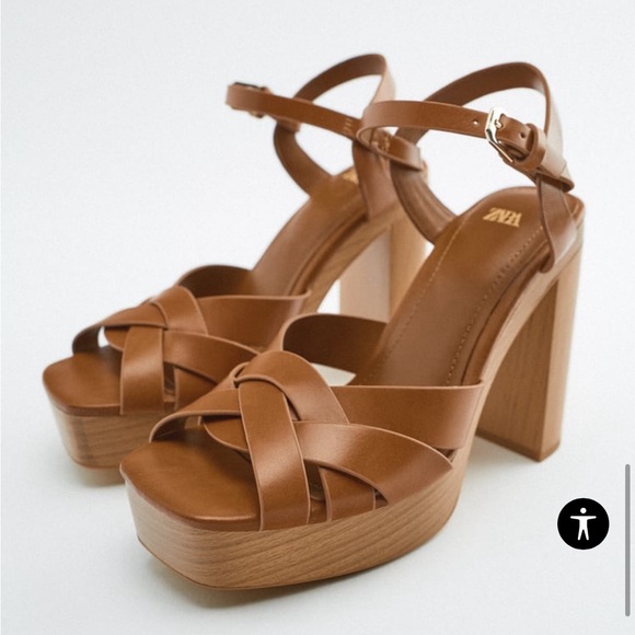 ZARA Heel Sandals - Picture 1 of 10